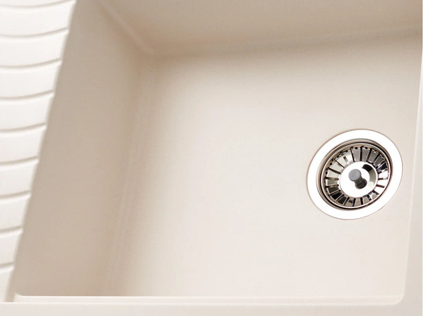 Мойка кухонная Kuppersberg Mila 1B1D White Alabaster