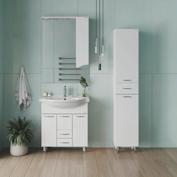 Шкаф-пенал для ванной Onika Модерн 36.17 R с корзиной / 403603 - фото