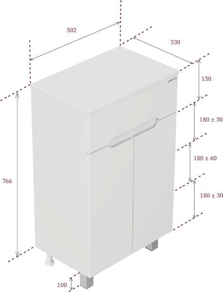 Тумба для ванной Onika Айленд 50 / 405004