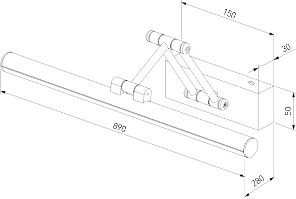 Подсветка для картин и зеркал Elektrostandard Monza 40156/LED