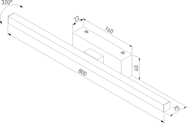 Подсветка для картин и зеркал Elektrostandard Rino 40157/LED