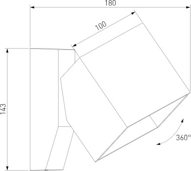 Бра уличное Elektrostandard Fjord 35195/W