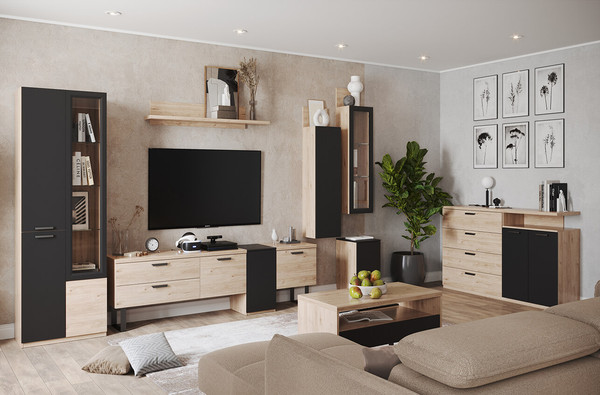 Шкаф с витриной Anrex Дега 8707 дс