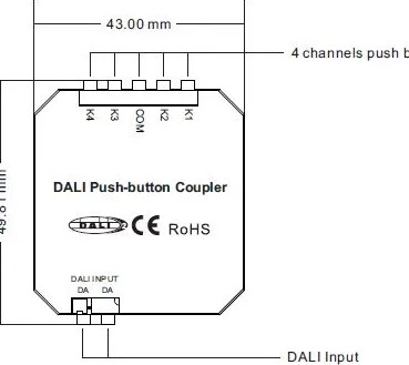 Конвертер для светодиодной ленты Arlight DALI-309-4-D2-IN / 032882