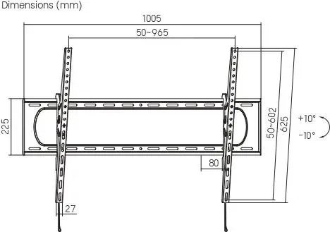 Кронштейн для телевизора Ultramounts UM851T