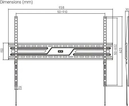 Кронштейн для телевизора Ultramounts UM824F