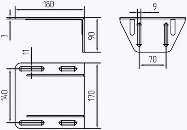 Кронштейн для ворот Alutech SGN.01.717
