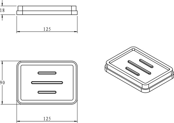 Набор аксессуаров для ванной Lauter 21BPO64C + 21BPO64D