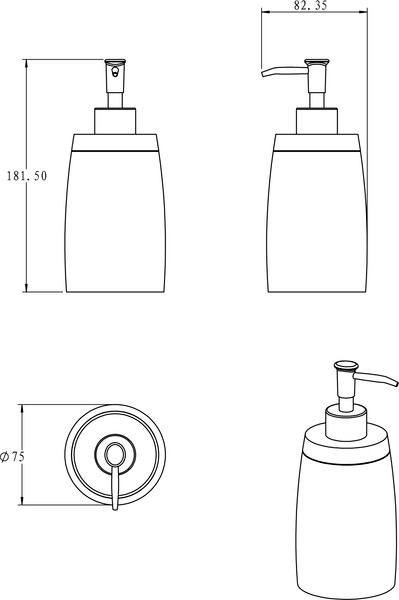 Набор аксессуаров для ванной Lauter 21BPO9797-2C + 21BPO97-2A