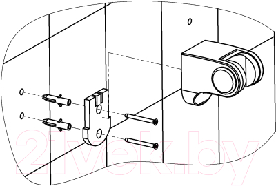 Душевой держатель Rubineta Fix