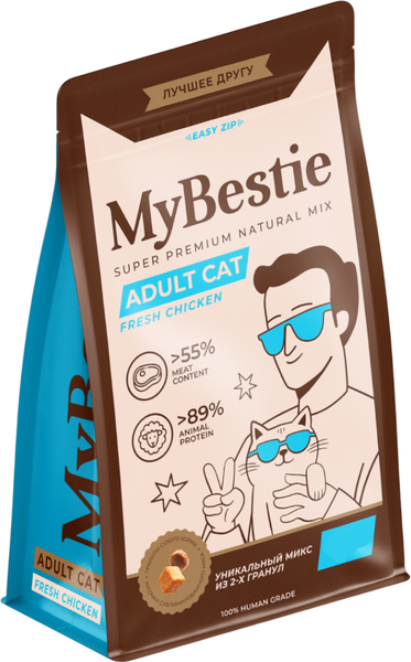Сухой корм для кошек MyBestie Adult Cat / 19700215/CAT - фото