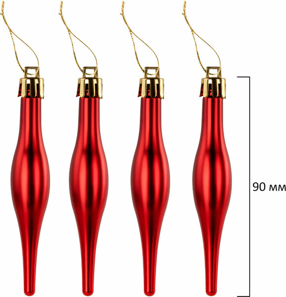 Набор елочных игрушек Золотая сказка 592181