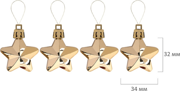 Набор елочных игрушек Золотая сказка 592182