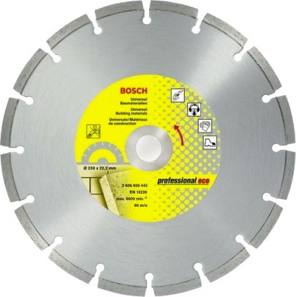 Отрезной диск алмазный Bosch D 230 Professional Eco / 2.608.600.443 - фото