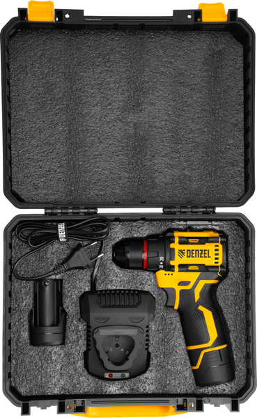 Аккумуляторная дрель-шуруповерт Denzel CDH-BL-12 / 26108