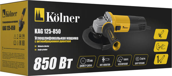 Угловая шлифовальная машина Kolner KAG 125-850