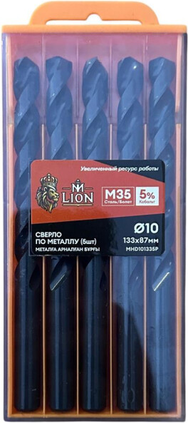 Набор сверл M-Lion По металлу 10.0x133мм / MHD101335P - фото