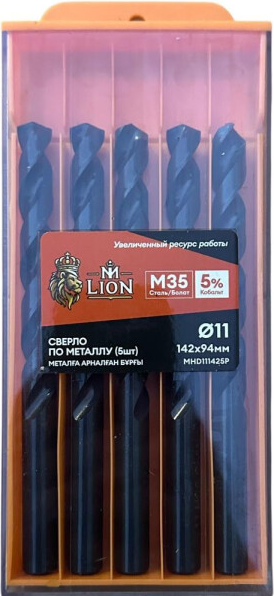 Набор сверл M-Lion По металлу 11.0x142мм / MHD111425P - фото