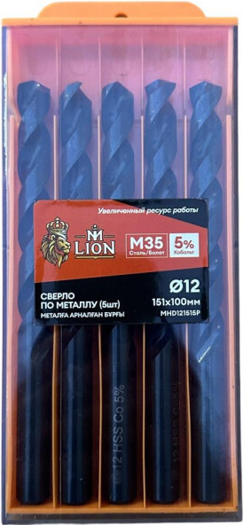 Набор сверл M-Lion По металлу 12.0x151мм / MHD121515P - фото
