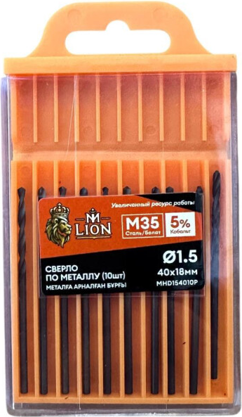 Набор сверл M-Lion По металлу 1.5x40мм / MHD154010P - фото