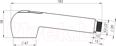 Лейка ручного душа Rubineta Jet