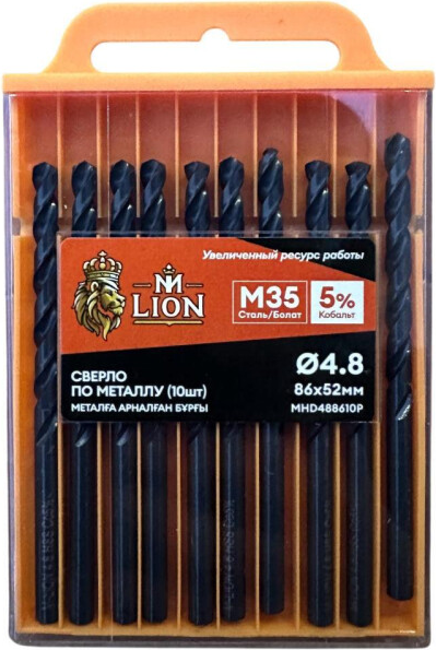 Набор сверл M-Lion По металлу 4.8x86мм / MHD488610P - фото