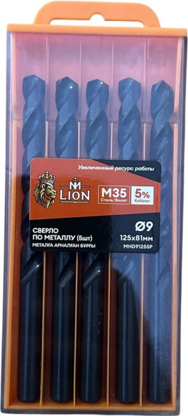 Набор сверл M-Lion По металлу 9.0x125мм / MHD91255P - фото