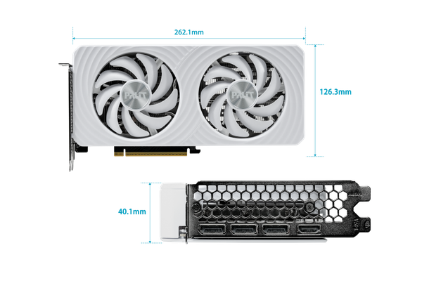 Видеокарта Palit RTX5060Ti White OC 16GB (NE7506TU19T1-GB2061M)