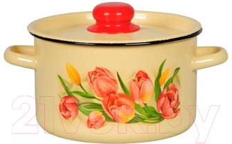 Кастрюля СтальЭмаль 1с18с (7л) - фото