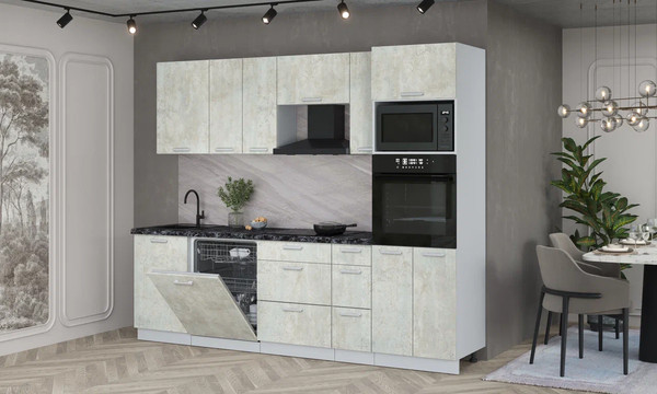 Кухонный гарнитур Интерлиния Мила Лайт 2.6-ПМ1