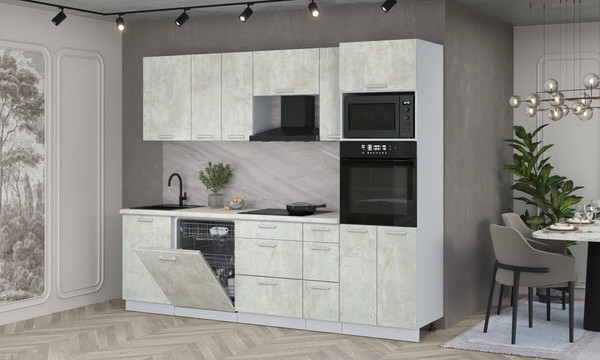 Кухонный гарнитур Интерлиния Мила Лайт 2.6-ПМ1