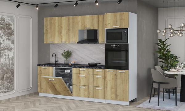 Кухонный гарнитур Интерлиния Мила Лайт 2.6-ПМ1