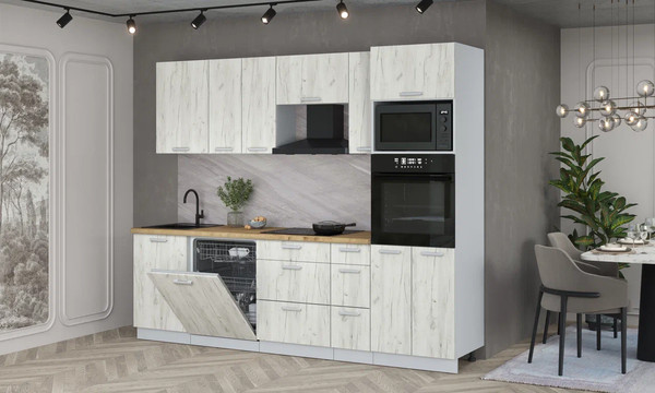 Кухонный гарнитур Интерлиния Мила Лайт 2.6-ПМ1