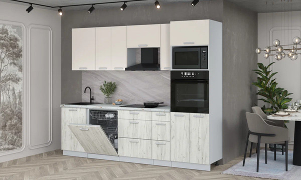 Кухонный гарнитур Интерлиния Мила Лайт 2.6-ПМ1