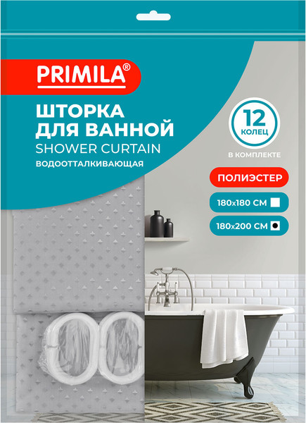 Шторка-занавеска для ванны Primila 700094