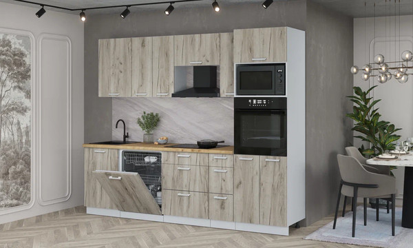 Кухонный гарнитур Интерлиния Мила Лайт 2.6-ПМ1