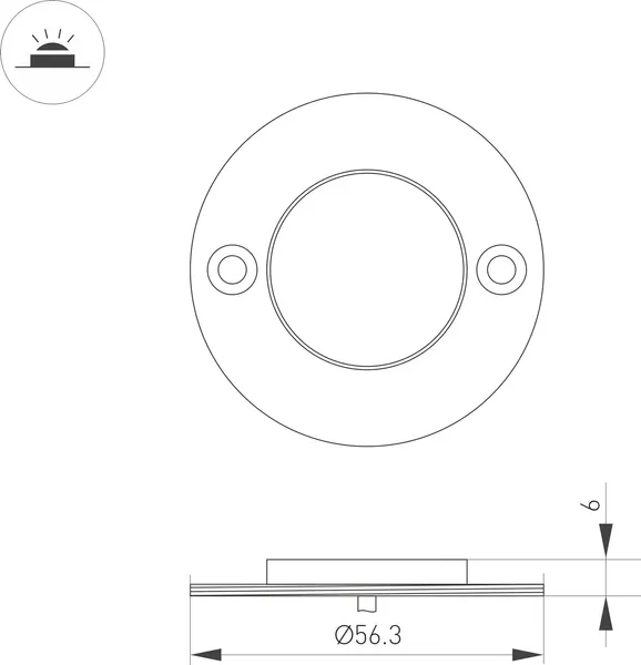 Светильник уличный Arlight ART-DECK-LAMP-R56-3W Day4000 / 045343