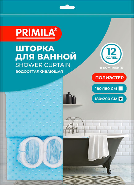 Шторка-занавеска для ванны Primila 700096