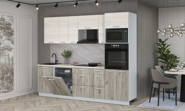 Кухонный гарнитур Интерлиния Мила Лайт 2.6-ПМ1