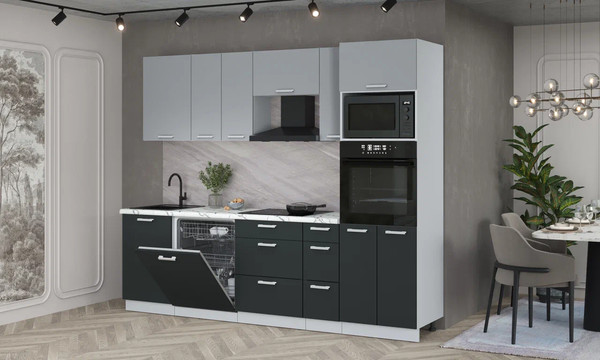 Кухонный гарнитур Интерлиния Мила Лайт 2.6-ПМ1