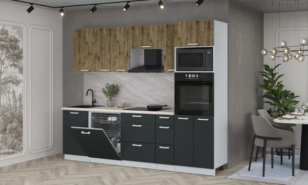 Кухонный гарнитур Интерлиния Мила Лайт 2.6-ПМ1