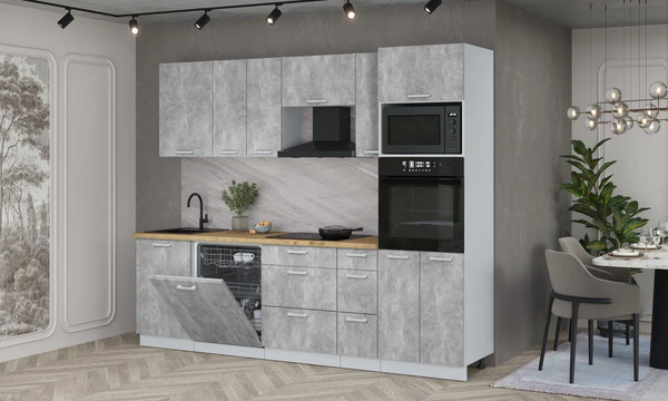 Кухонный гарнитур Интерлиния Мила Лайт 2.6-ПМ1