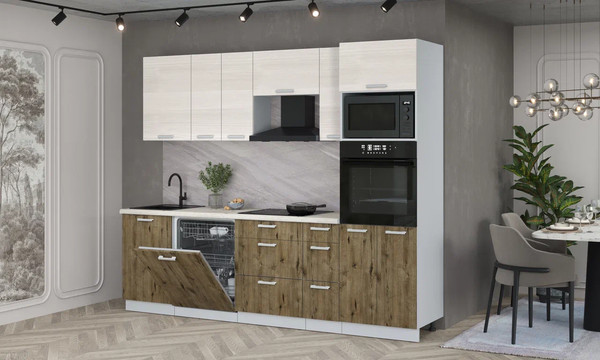 Кухонный гарнитур Интерлиния Мила Лайт 2.6-ПМ1