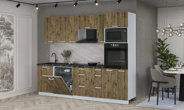 Кухонный гарнитур Интерлиния Мила Лайт 2.6-ПМ1