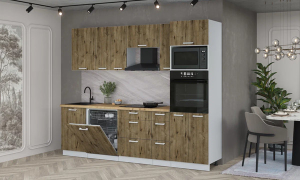 Кухонный гарнитур Интерлиния Мила Лайт 2.6-ПМ1