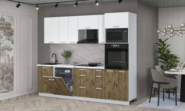 Кухонный гарнитур Интерлиния Мила Лайт 2.6-ПМ1