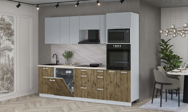 Кухонный гарнитур Интерлиния Мила Лайт 2.6-ПМ1