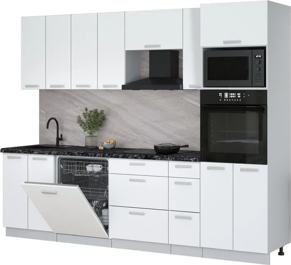 Кухонный гарнитур Интерлиния Мила Лайт 2.7-ПМ1 - фото