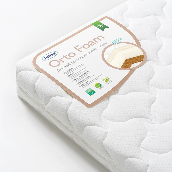 Матрас в кроватку Plitex Orto Foam / ПМ-03/4