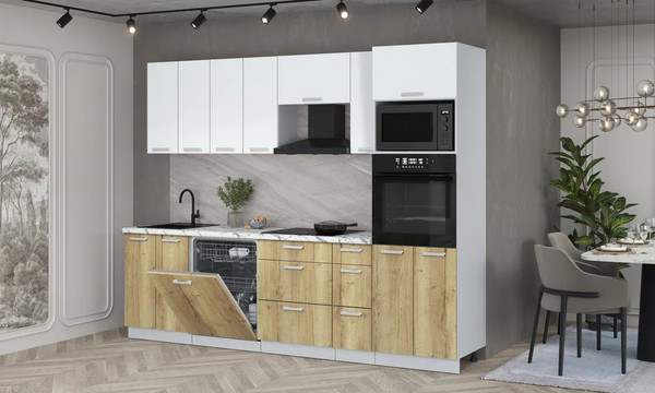 Кухонный гарнитур Интерлиния Мила Лайт 2.7-ПМ1